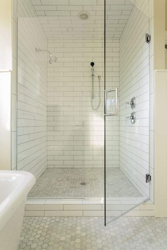 Tile and Glass Shower